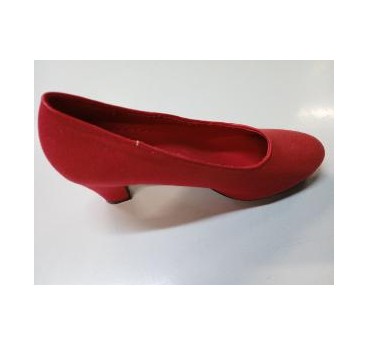 ZAPATO FLAMENCO LONA ROJO T-41