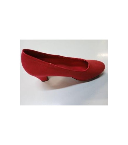 ZAPATO FLAMENCO LONA ROJO T-41