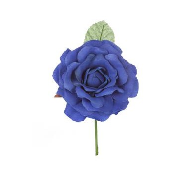 FLOR FLAMENCA PEQUEÑA AZUL