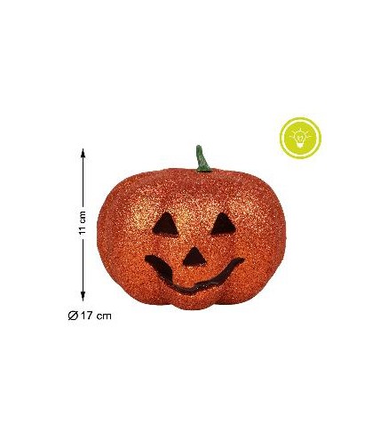 CALABAZA 17 CM CON LUZ