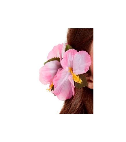 PINZA CON FLOR HAWAIANA FUCSIA