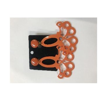 PENDIENTES LARGOS NARANJA