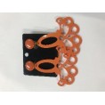 PENDIENTES LARGOS NARANJA