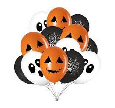 GLOBOS HALLOWEEN 6 PZS FANTASMA MANSION  P