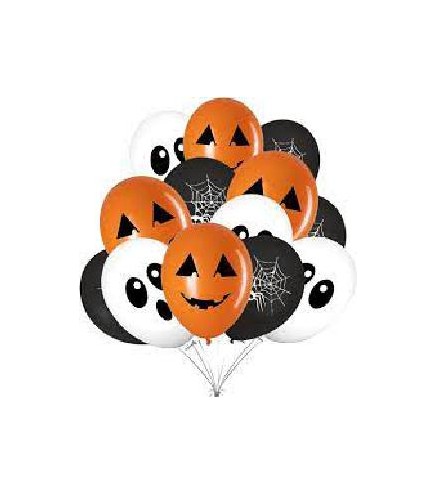 GLOBOS HALLOWEEN 6 PZS FANTASMA MANSION  P