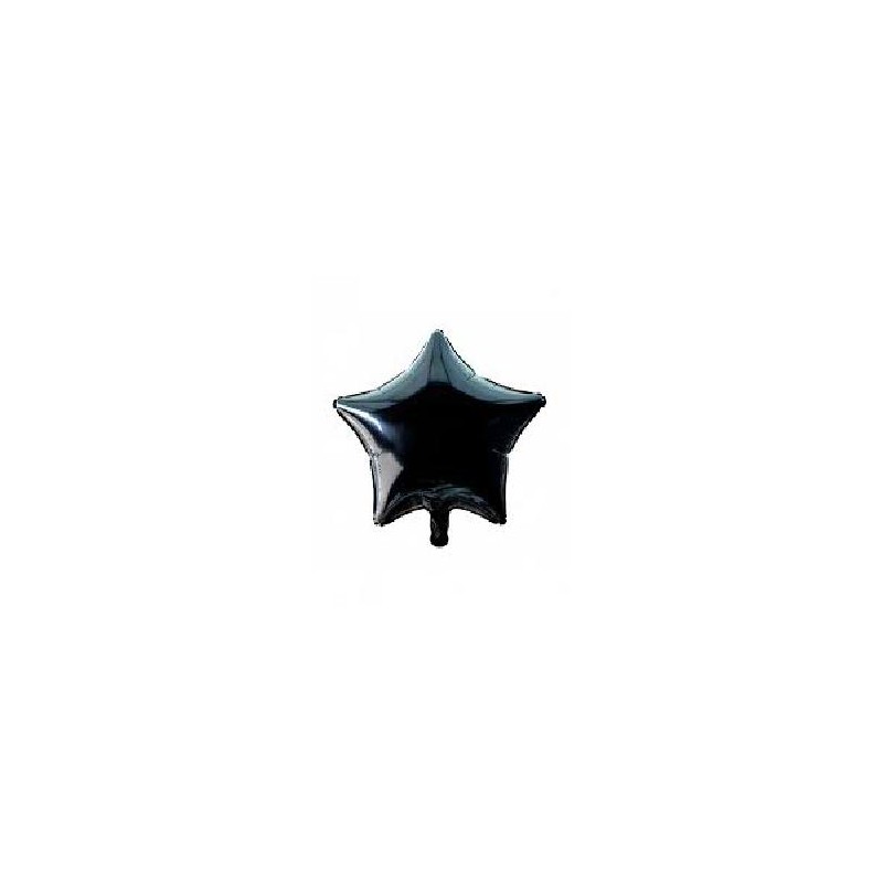 GLOBO MYLAR ESTRELLA NEGRO 50CM