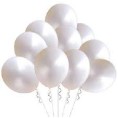 50 GLOBOS BLANCO METÁLICO 30CM PREMIUM