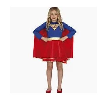 -DISFRAZ SUPER WOMAN NIÑA 5-6 AÑOS