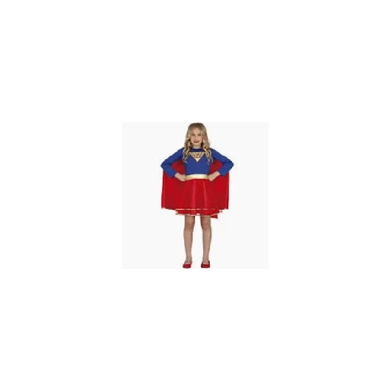 -DISFRAZ SUPER WOMAN NIÑA 5-6 AÑOS