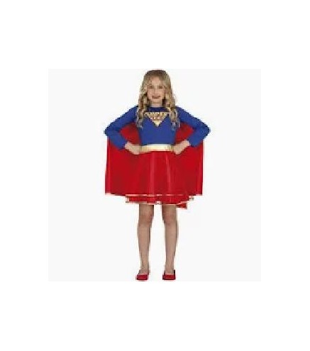 -DISFRAZ SUPER WOMAN NIÑA 5-6 AÑOS