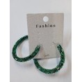 PENDIENTES ARO VERDE ABETO