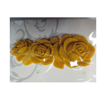 BROCHE FLOR MOSTAZA