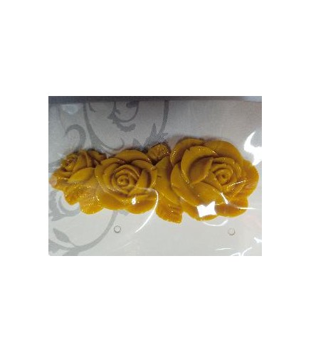 BROCHE FLOR MOSTAZA