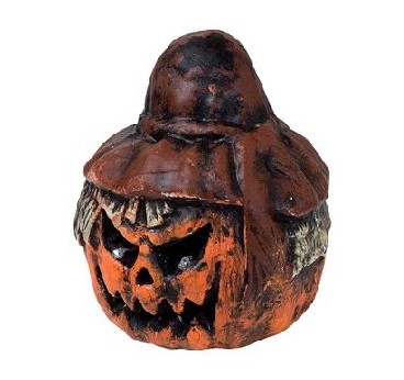 CALABAZA ESPANTA PAJARO CON SOMBRERO Y OJOS