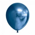 50 GLOBOS AZUL CROMADO 30CM