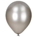 8 GLOBOS PLATA METAL 30 CM