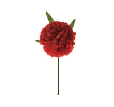 FLOR CLAVEL PEQUEÑO ROJO 95*95