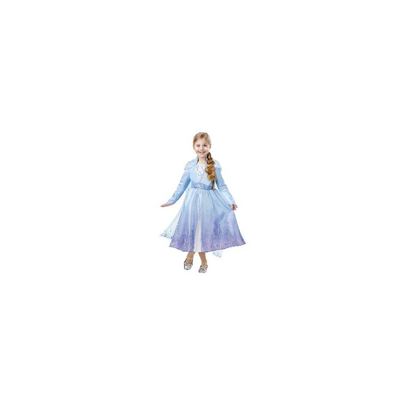 -DISFRAZ ELSA TRAVEL FROZEN2 DELUXE 9-10