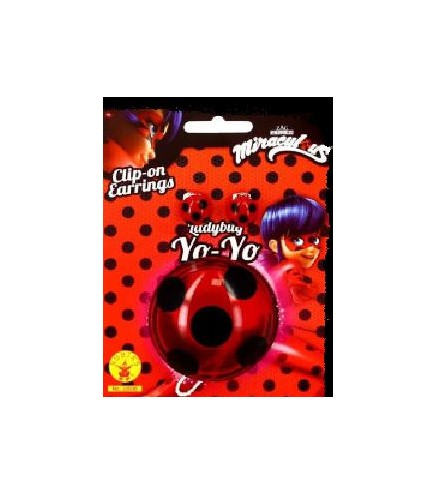 SET YO-YO & PENDIENTES LADYBUG INF