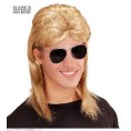 PELUCA MULLET RUBIA AÑOS 80S CON GAFAS EN BOLSA