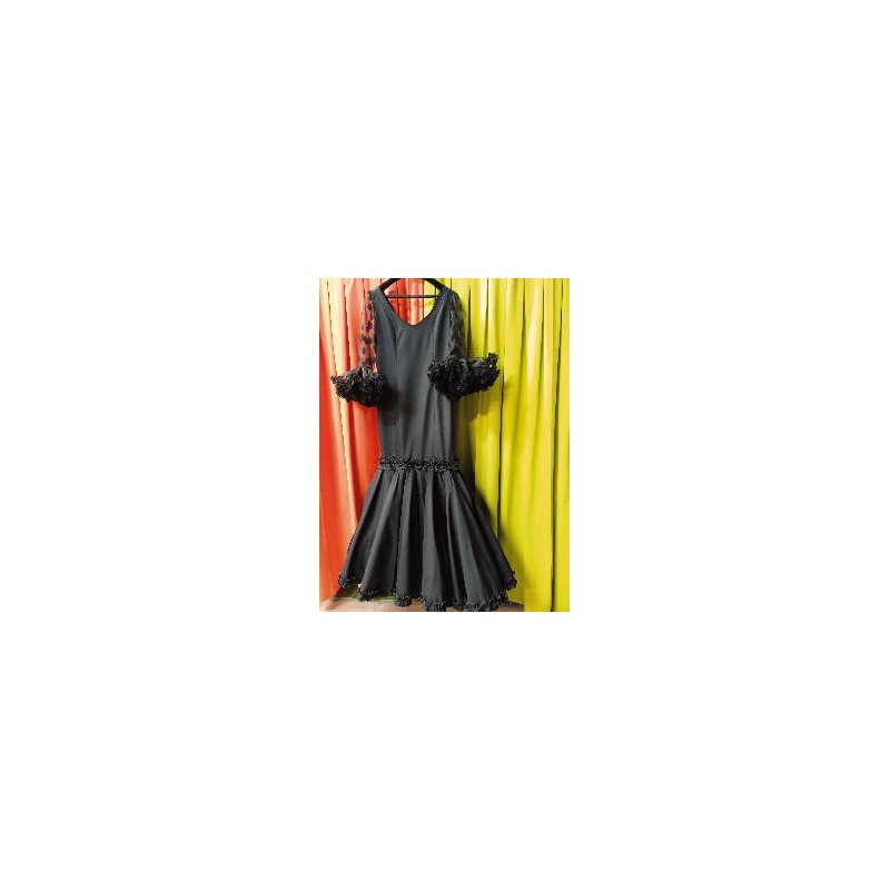 VESTIDO GUADALQUIVIR CANASTERO NEGRO T-42