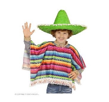 -PONCHO MEXICANO NIÑO