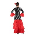 DISFRAZ VESTIDO FLAMENCO ROJO NEGRO T XS