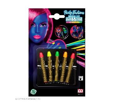 SET DE LÁPICES MAQUILLAJE FLUORESCENTE