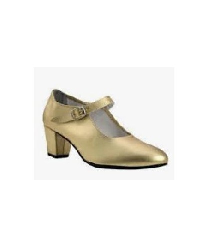 -ZAPATO FLAMENCO POLIPIEL HEBILLA ORO 33