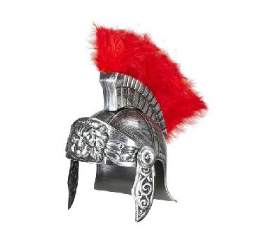 CASCO ROMANO PLATA/PLUMA