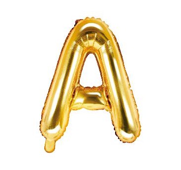 GLOBO FOIL LETRA "A" ORO