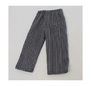 PANTALON VASCO RAYA NEGRA Y GRIS T-10