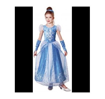 DISFRAZ PRINCESA DE HIELO AZUL T 10-12