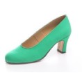 ZAPATO FLAMENCO LONA VERDE ANDALUCIA T-40