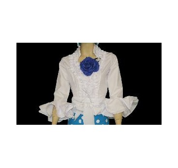 CAMISA FLAMENCA BLANCA T-44