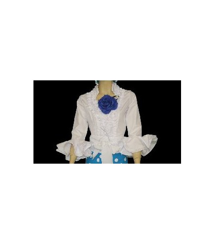 CAMISA FLAMENCA BLANCA T-44