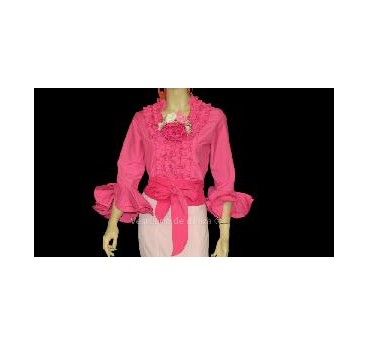 CAMISA FLAMENCA FUCSIA T-38