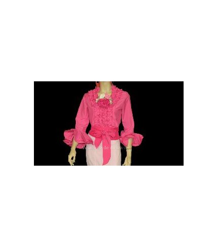 CAMISA FLAMENCA FUCSIA T-38