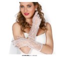 GUANTES CALADOS BLANCOS 38 CMS.