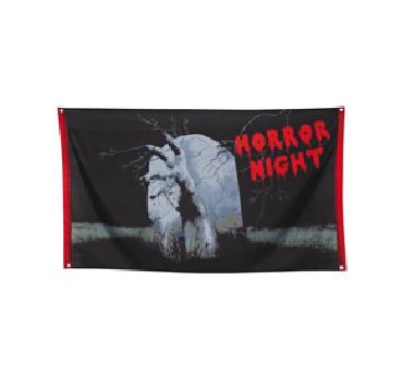 BANDERA NOCHE HORROR  1.50*90 CM