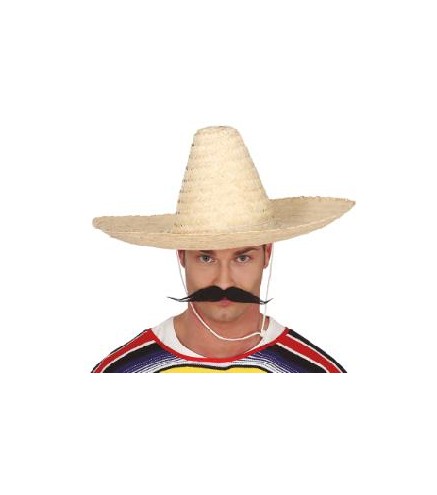 SOMBRERO MEXICANO PAJA 50CM. PAJA