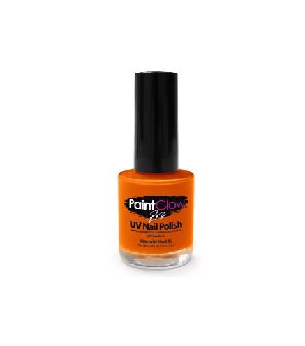 ESMALTE DE UÑAS NARANJA NEON UV