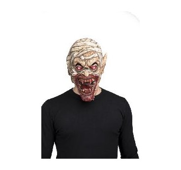 -MASCARAS FULL MUMMY LATEX MASK ONE SIZE