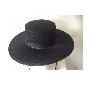 SOMBRERO CORDOBES FIELTRO NEGRO