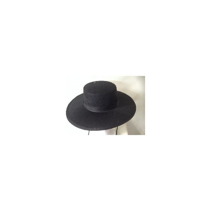 SOMBRERO CORDOBES FIELTRO NEGRO