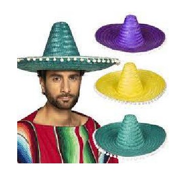 SOMBRERO MEXICANO COLORES