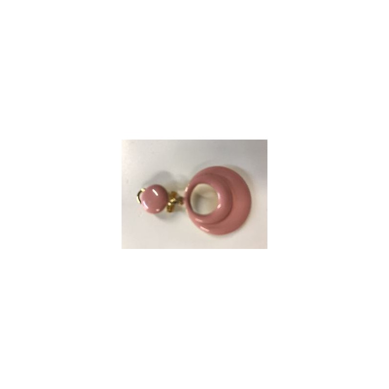 PENDIENTES DOBLE ARO SALMON