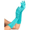 -GUANTES SATEN ELASTICOS AZUL 40 CM