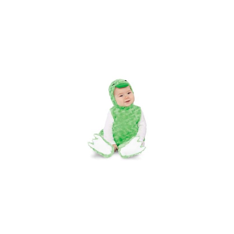 -DISFRAZ PATITO PELUCHE VERDE 0-6 MESES