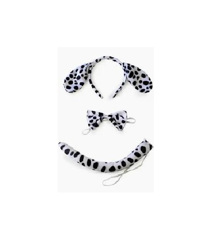 CONJUNTO DIADEMA PAJARITA Y RABO DALMATA